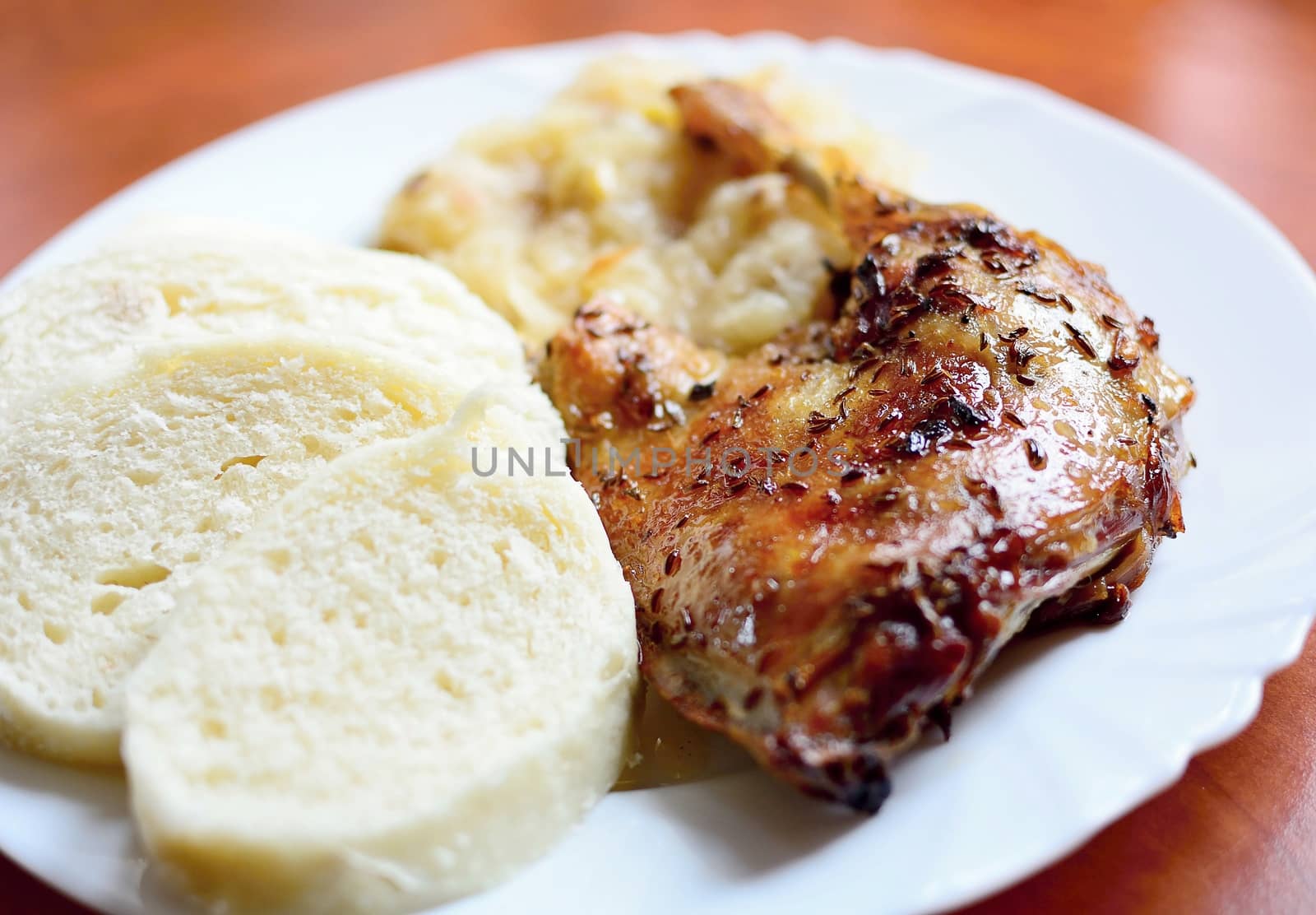 Traditional Baked Duck Leg by hamik
