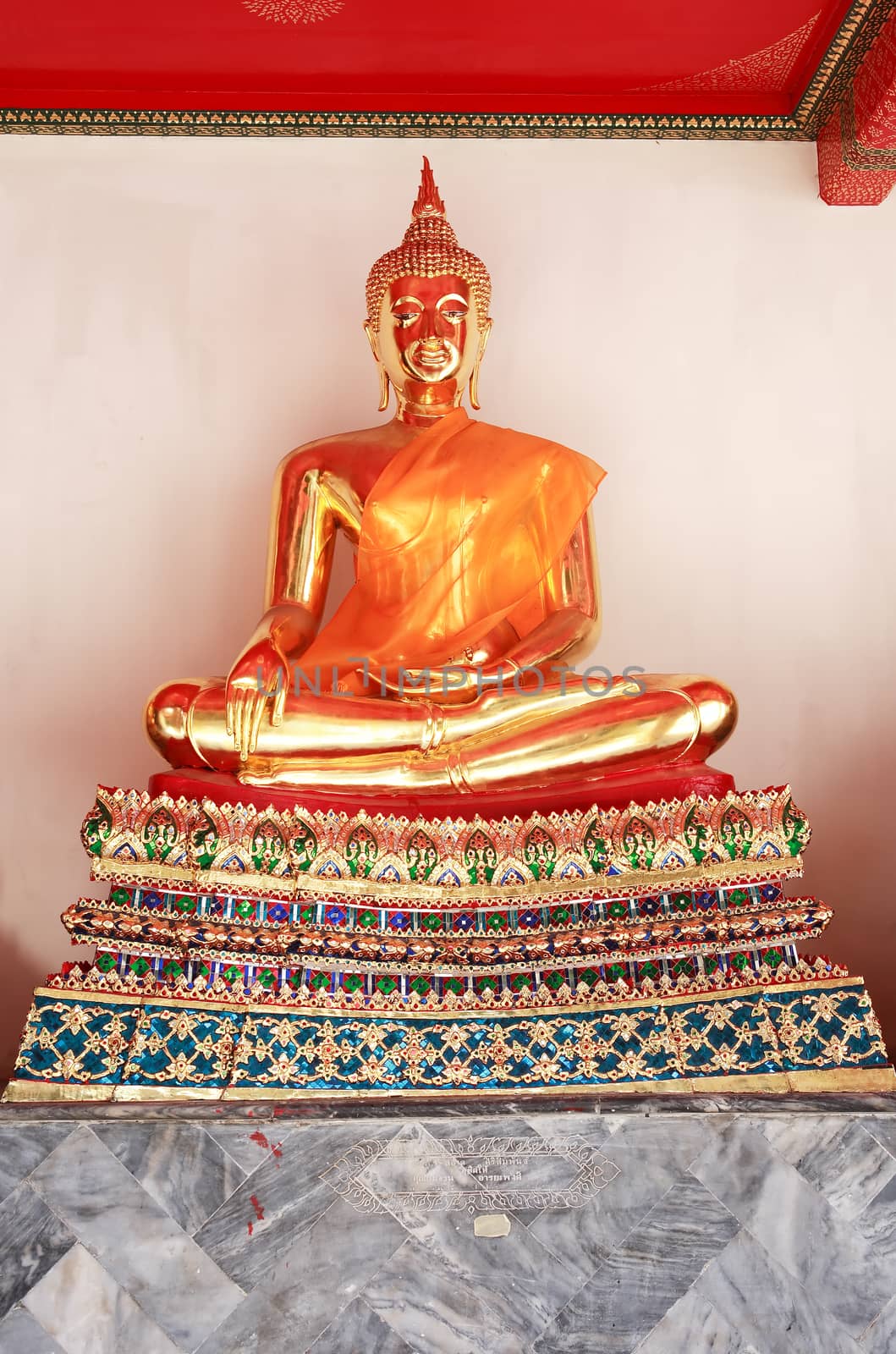 Temple of the Reclining Buddha Wat Pho in Bangkok, Thailand