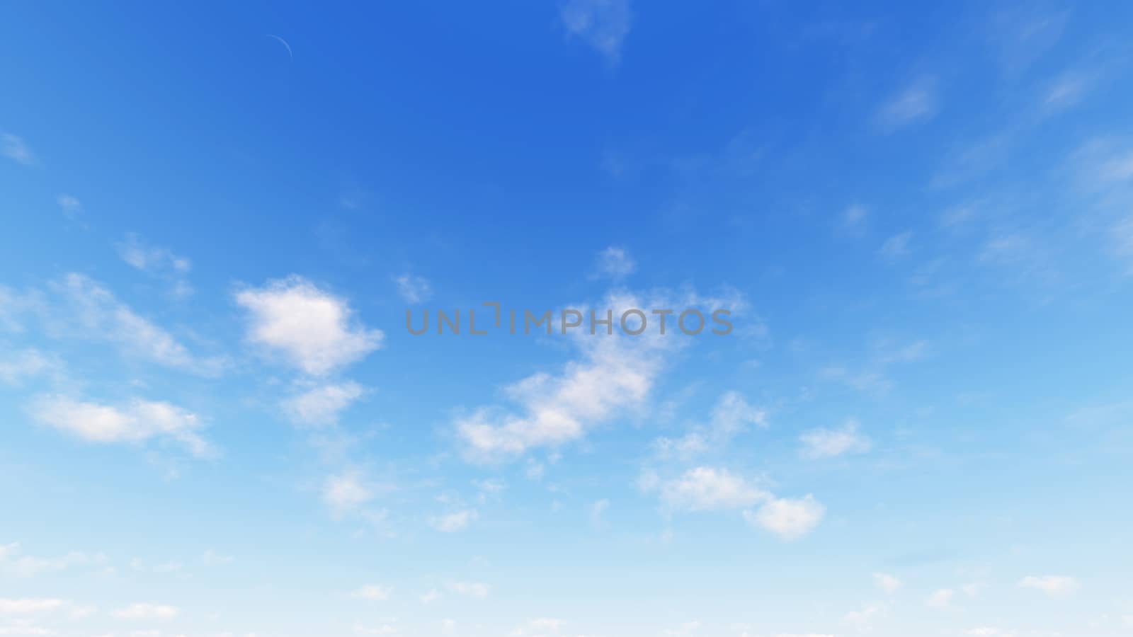 Cloudy blue sky abstract background, blue sky background with tiny clouds, 3d rendering

