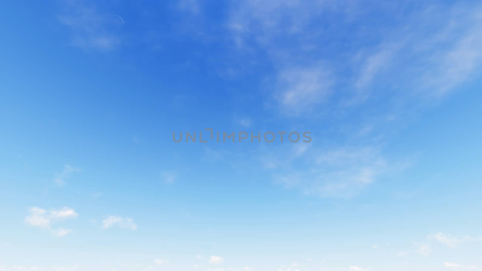 Cloudy blue sky abstract background, blue sky background with tiny clouds, 3d rendering

