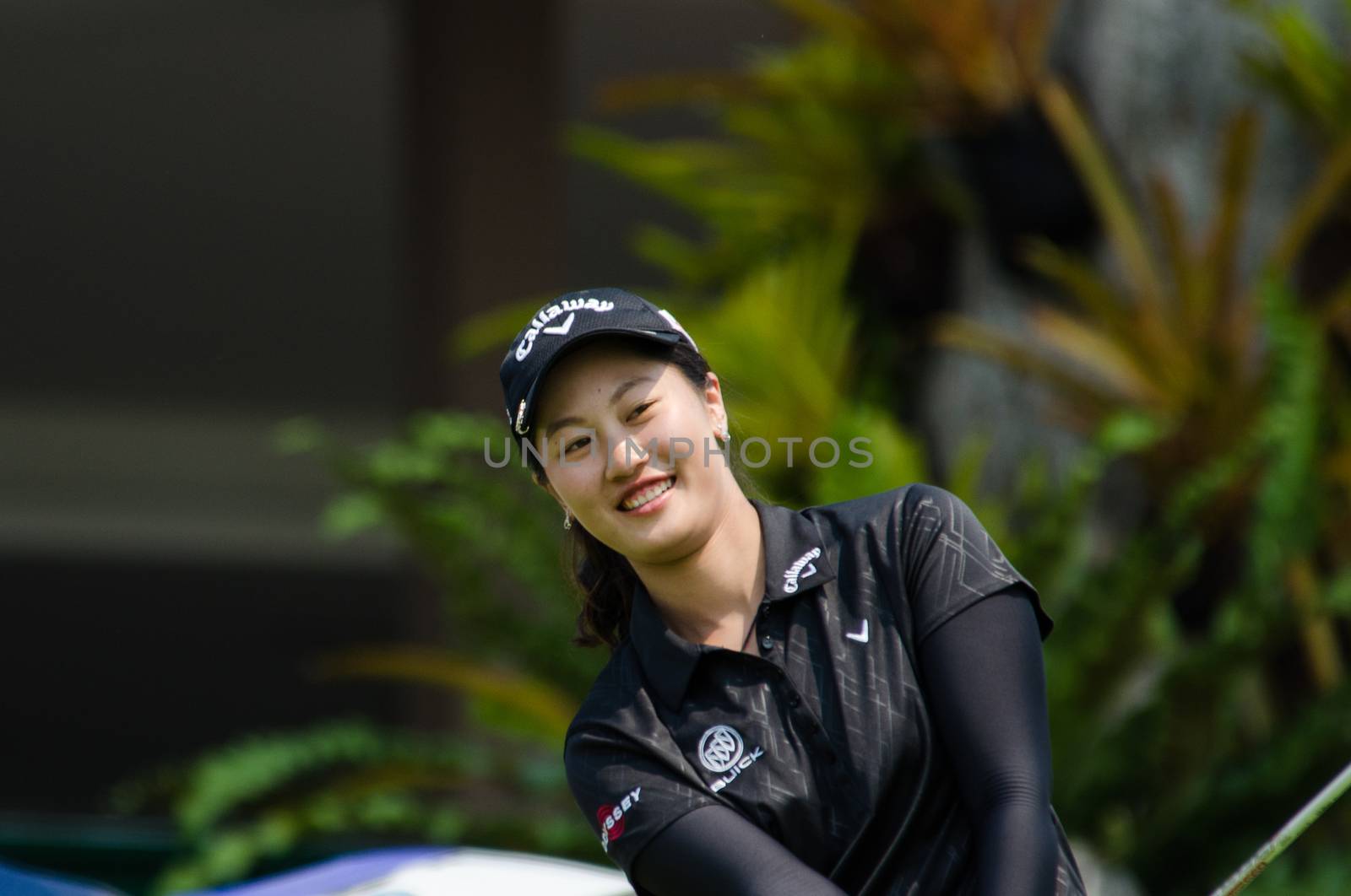 CHONBURI - FEBRUARY 27 : Xi Yu Lin of China in Honda LPGA Thailand 2016 at Siam Country Club, Pattaya Old Course on February 27, 2016 in Chonburi, Thailand.