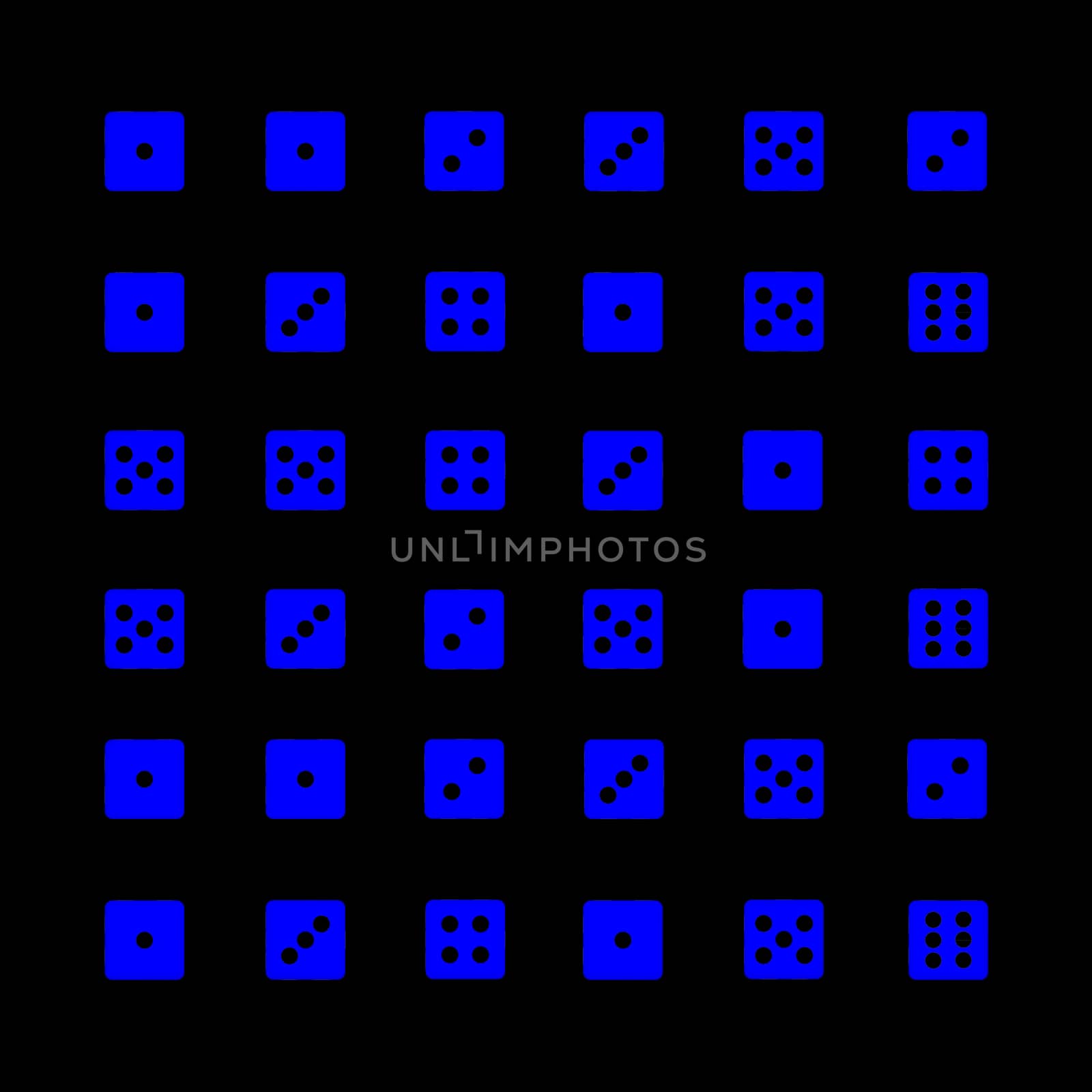 ILLUSTRATION OF ABSTRACT BACKGROUND OF PATTERN MADE WITH DICE