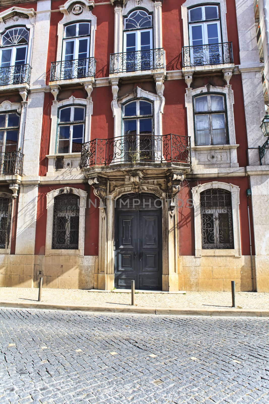 Street  in old town of Lisbon, Portugal