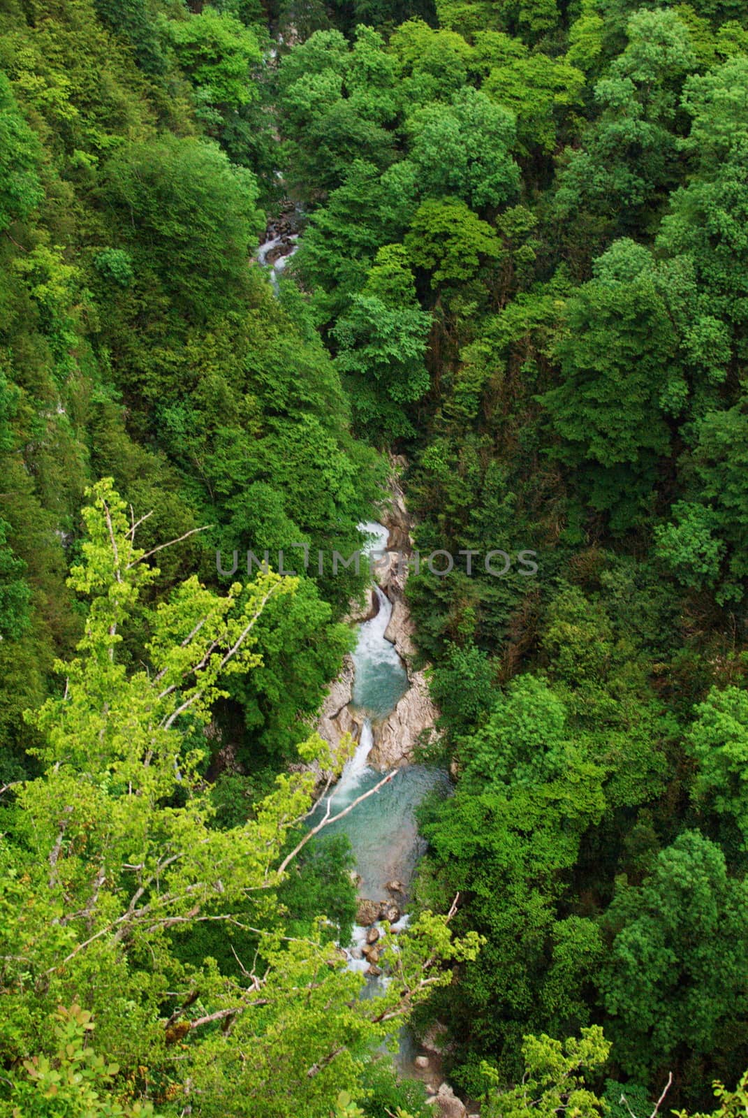 Mountain Gorge in Imereti, Georgia.