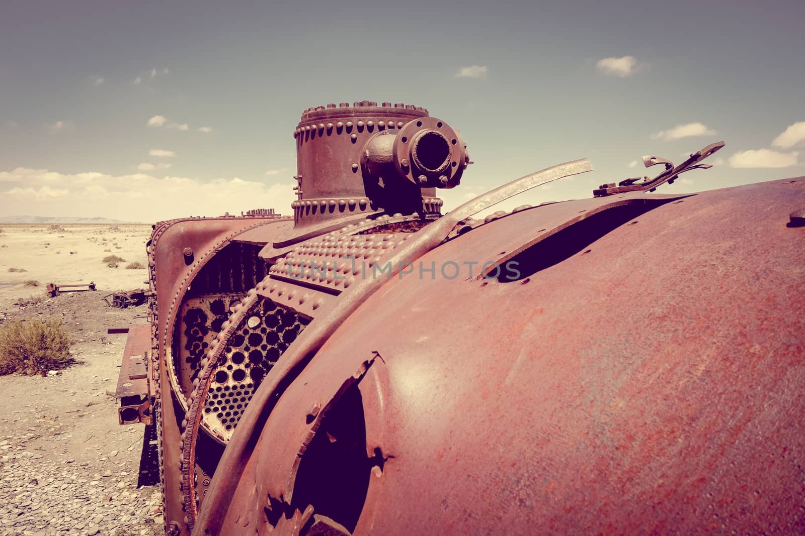 Train cemetery in Uyuni, Bolivia by daboost