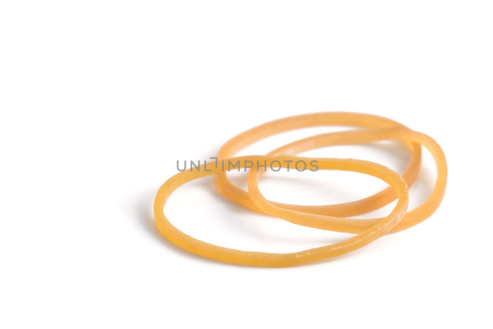 rubber band isolated on white background