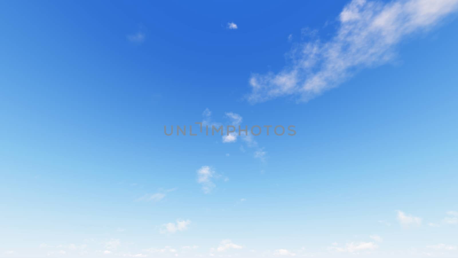 Cloudy blue sky abstract background, blue sky background with tiny clouds, 3d rendering

