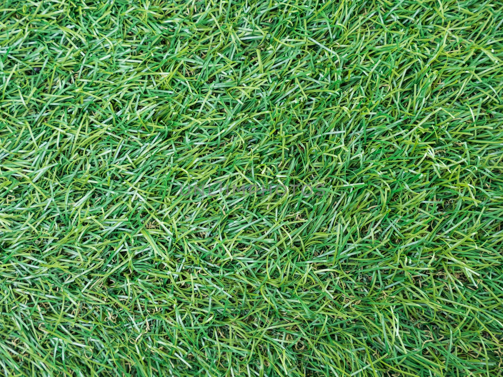 Background texture with fake grass top view.