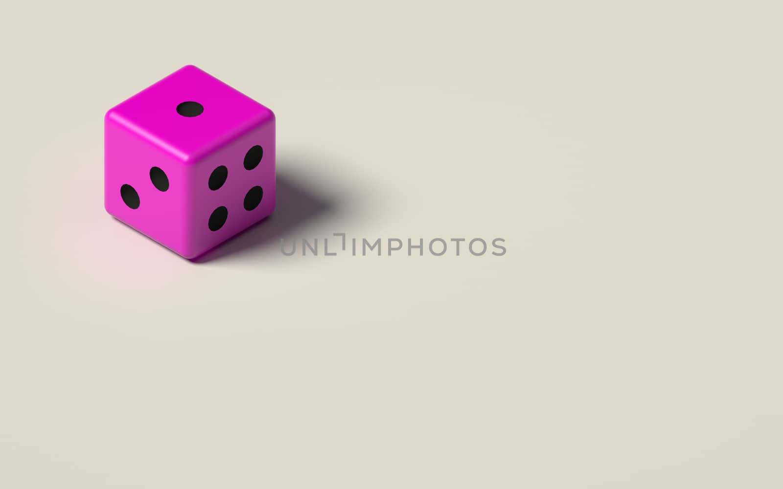 3D RENDERING OF DICE ISOLATED ON PLAIN BACKGROUND