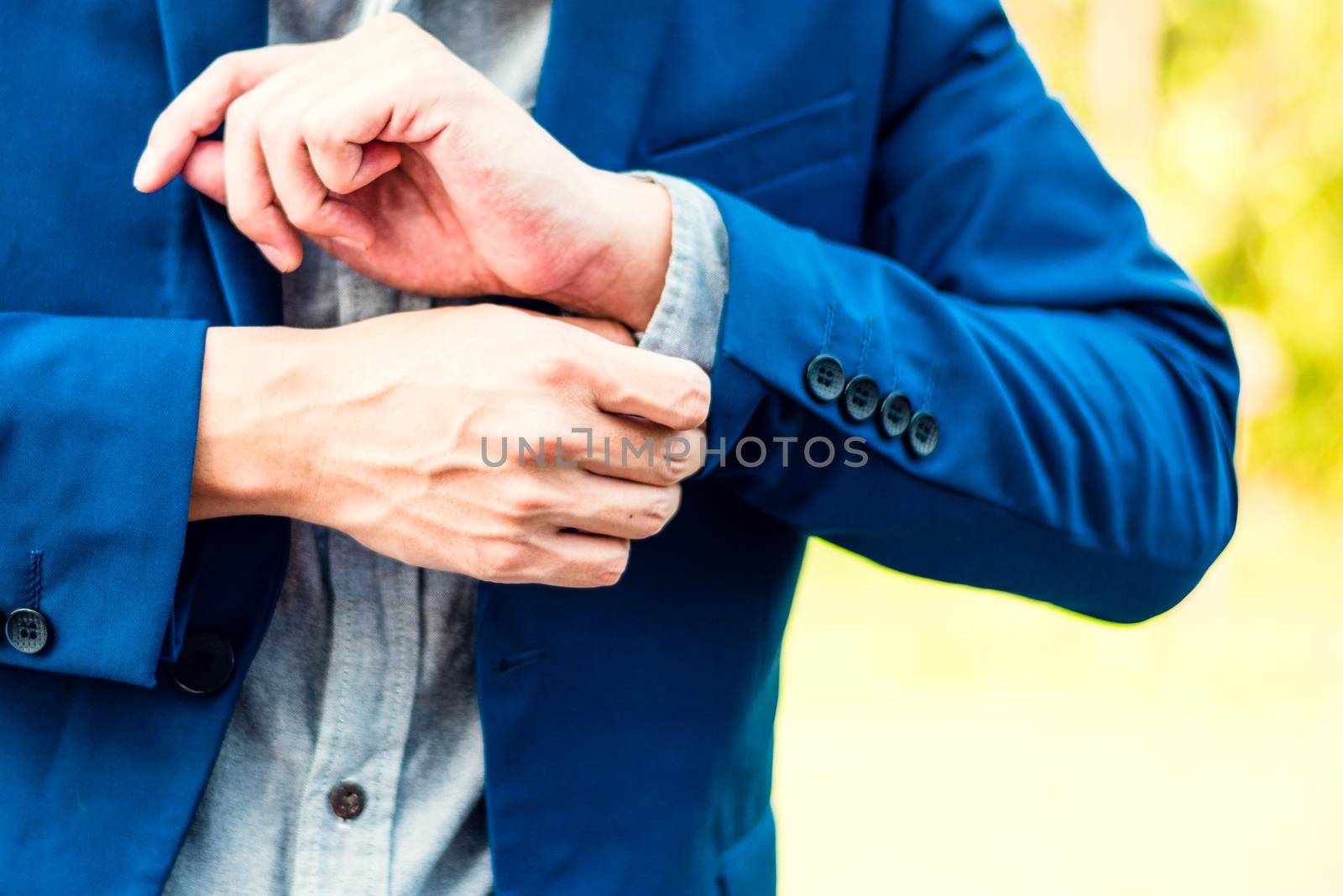 business successful concept : executive business man wear male formal suit serious thinking professional work leadership of company manager , selective focus