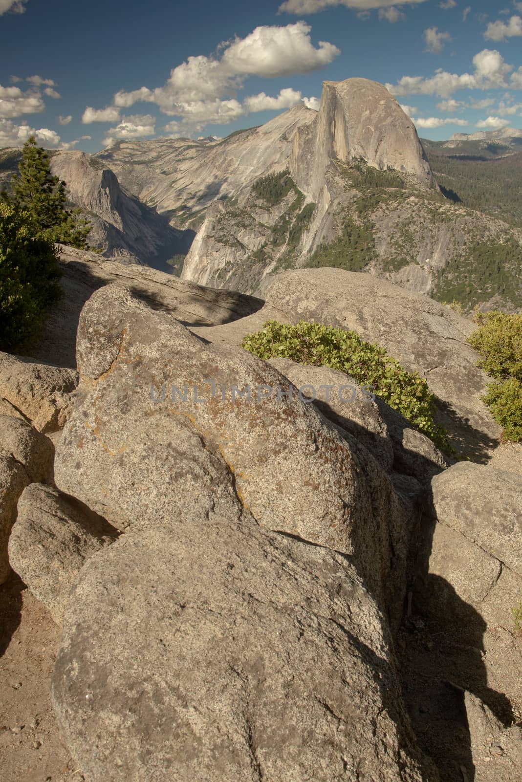 Half Dome in Yosemite National Park from Glacier Point