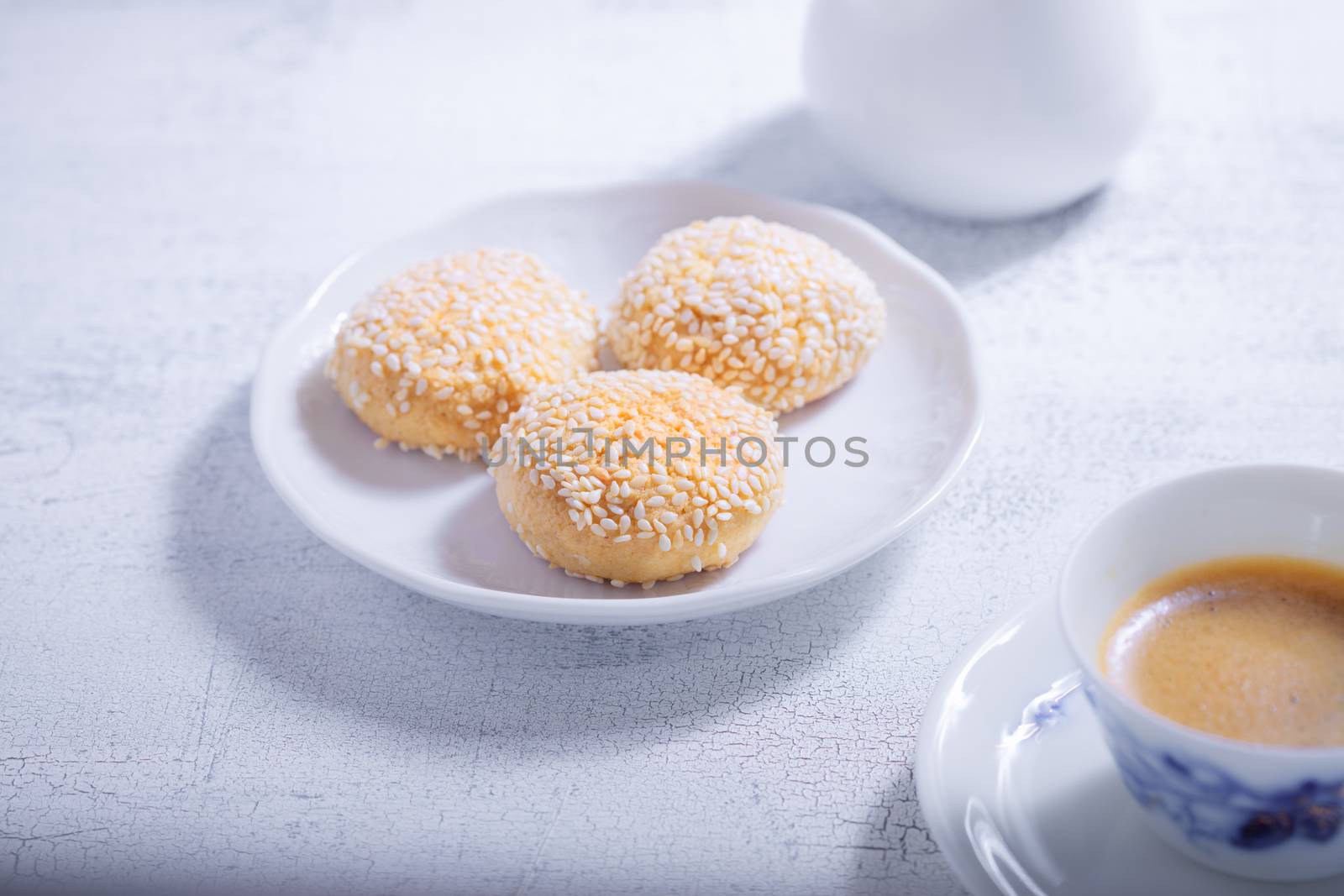 Almonds cookies with coffee by supercat67