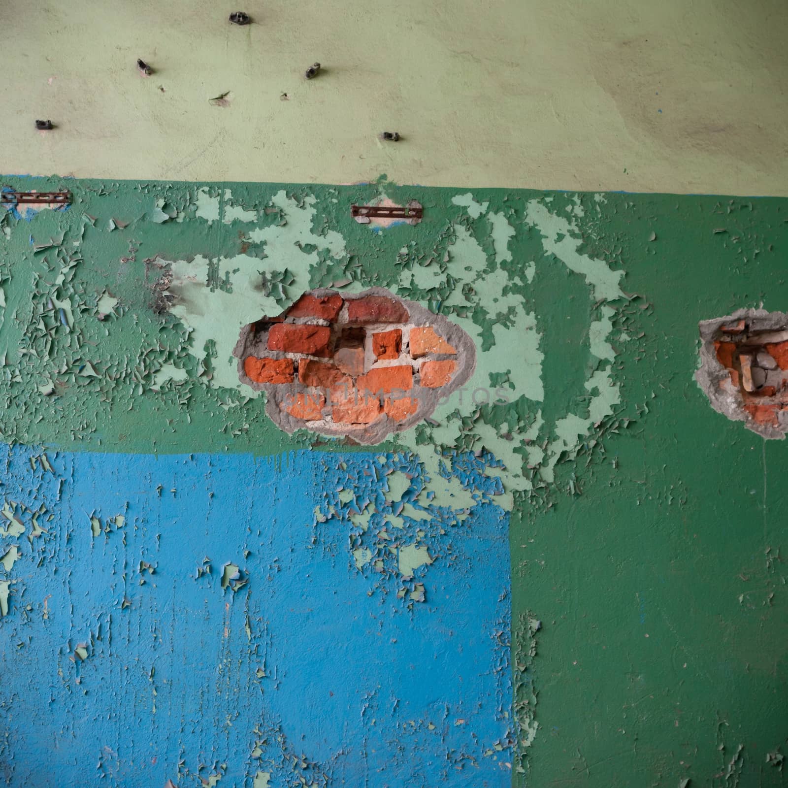 ruins of a very heavily polluted industrial factory, industrial series