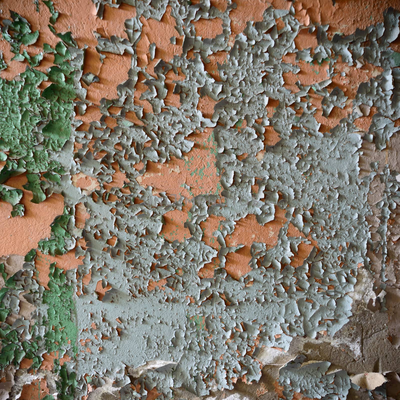 ruins of a very heavily polluted industrial factory, industrial series