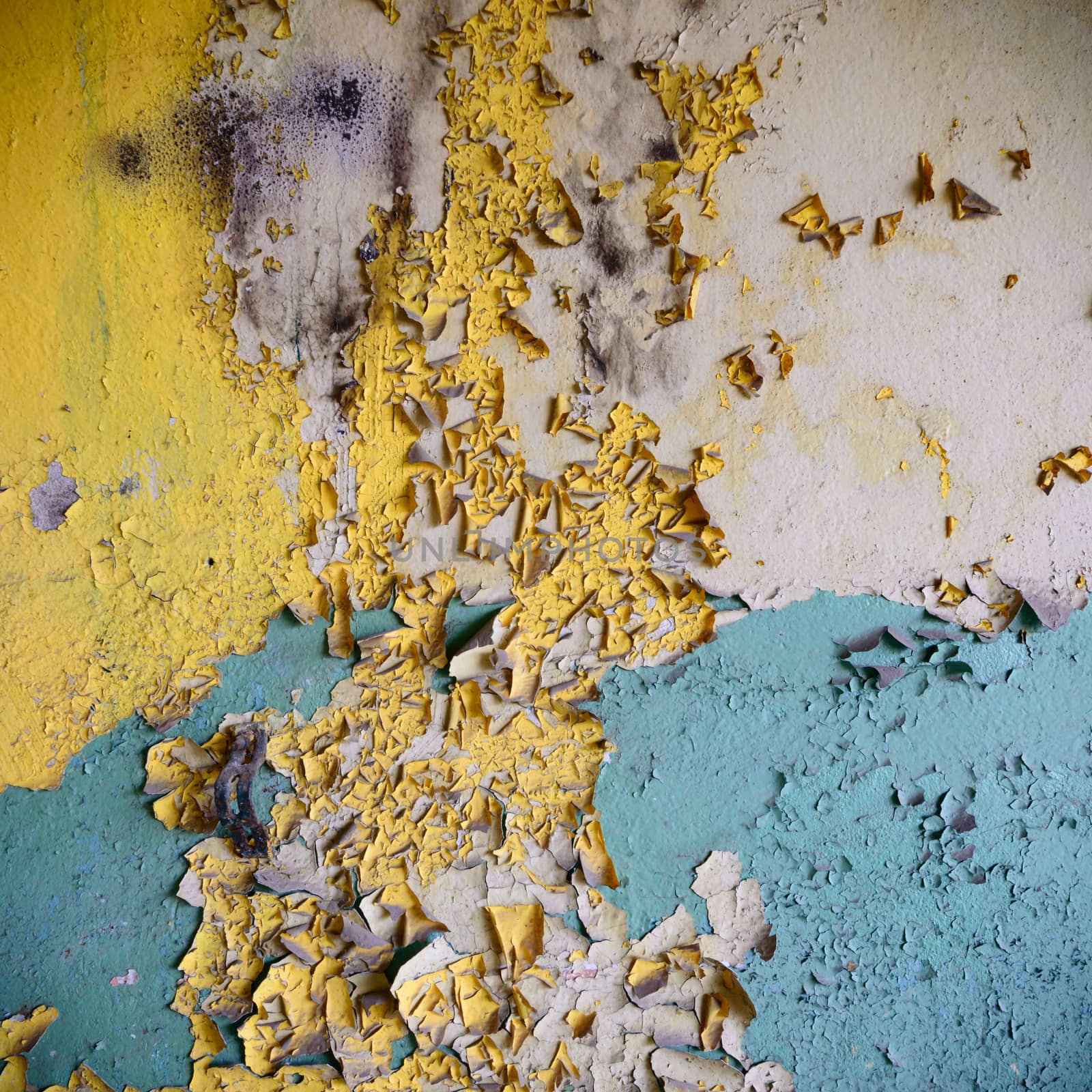 ruins of a very heavily polluted industrial factory, industrial series