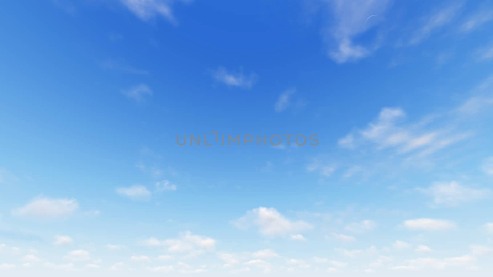 Cloudy blue sky abstract background, blue sky background with tiny clouds, 3d rendering

