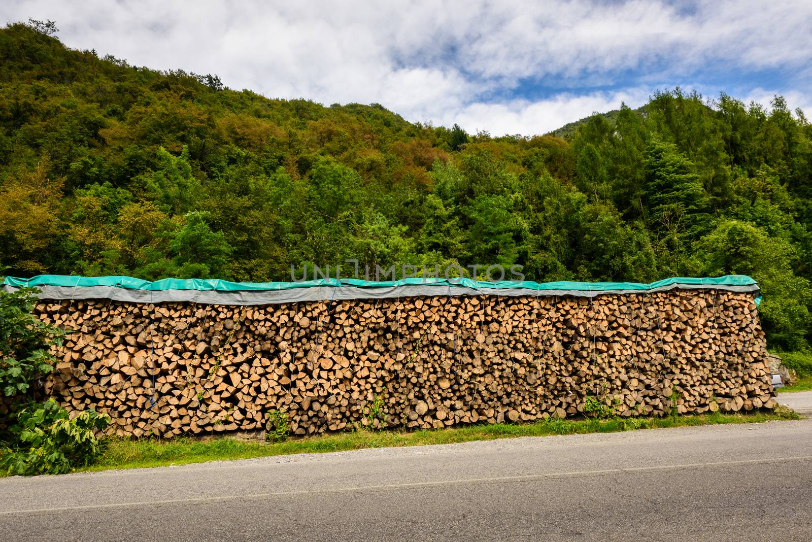 Firewood log stacks by Robertobinetti70