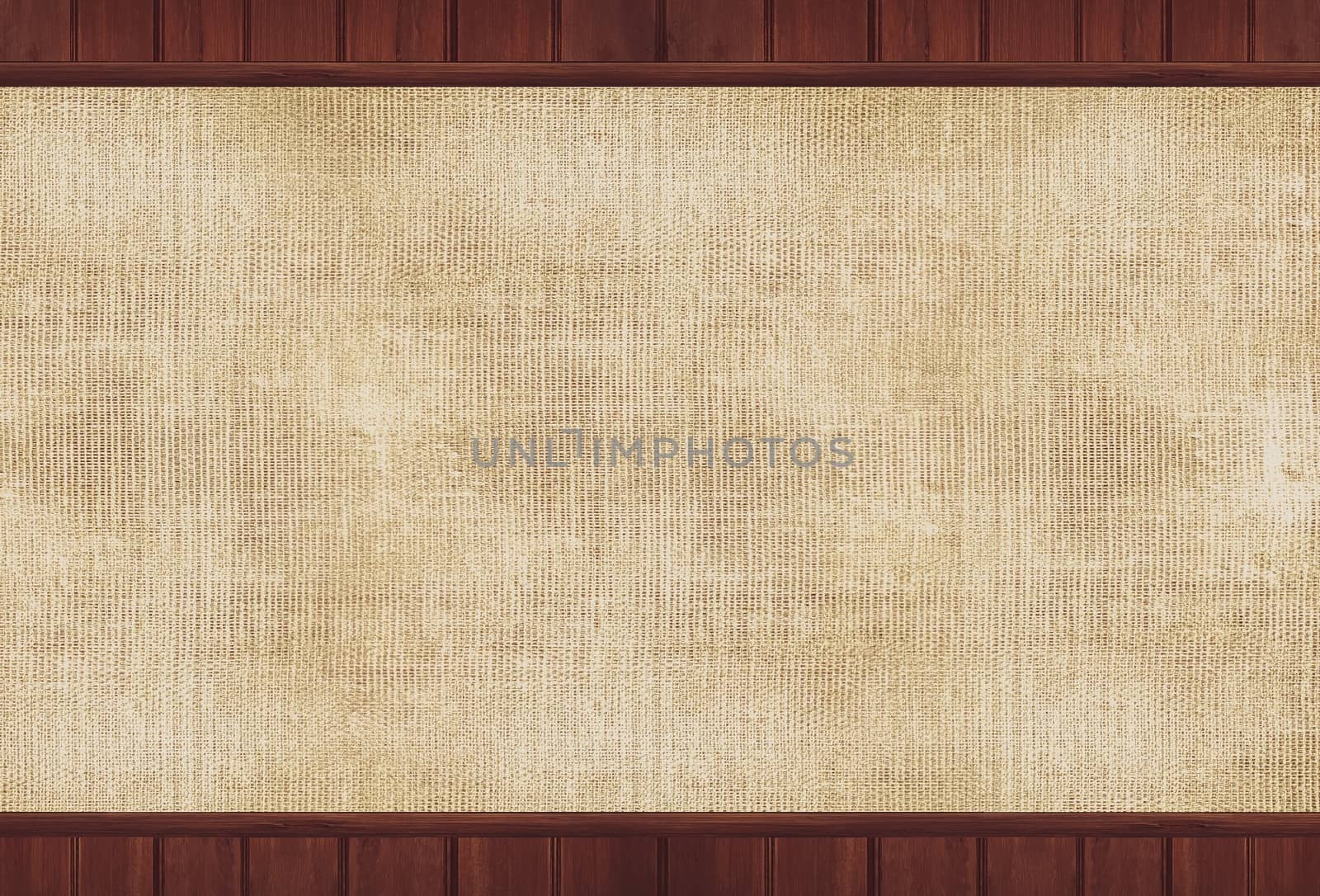 Wood and Canvas Background Illustration. Canvas Backdrop.