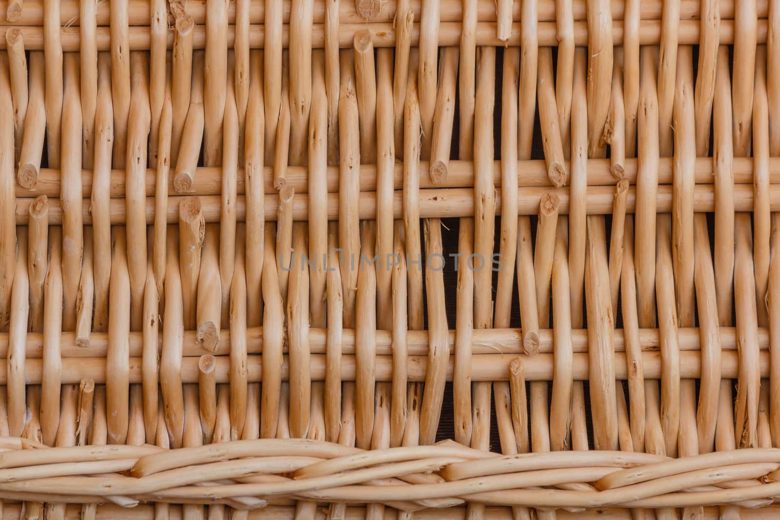 close-up of a weave of a hamper by moorea