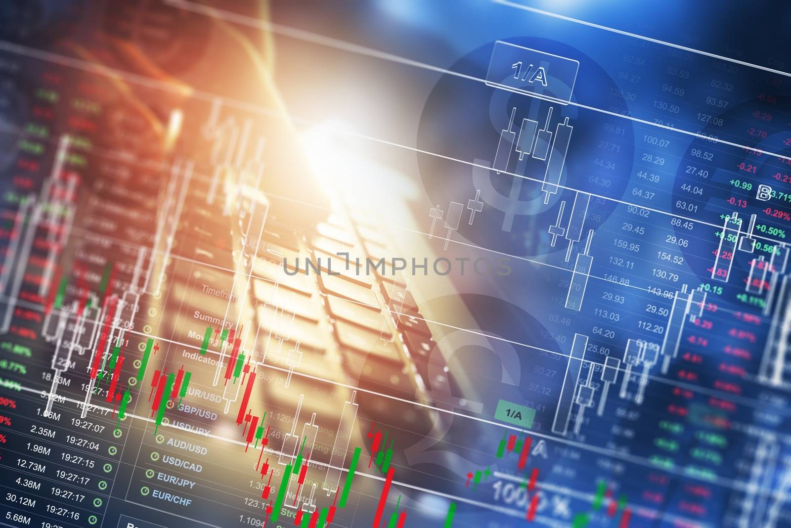 Money Trading Business Concept. Global Currencies Marketplace Trading. Global Business and Economy Photo Concept. 