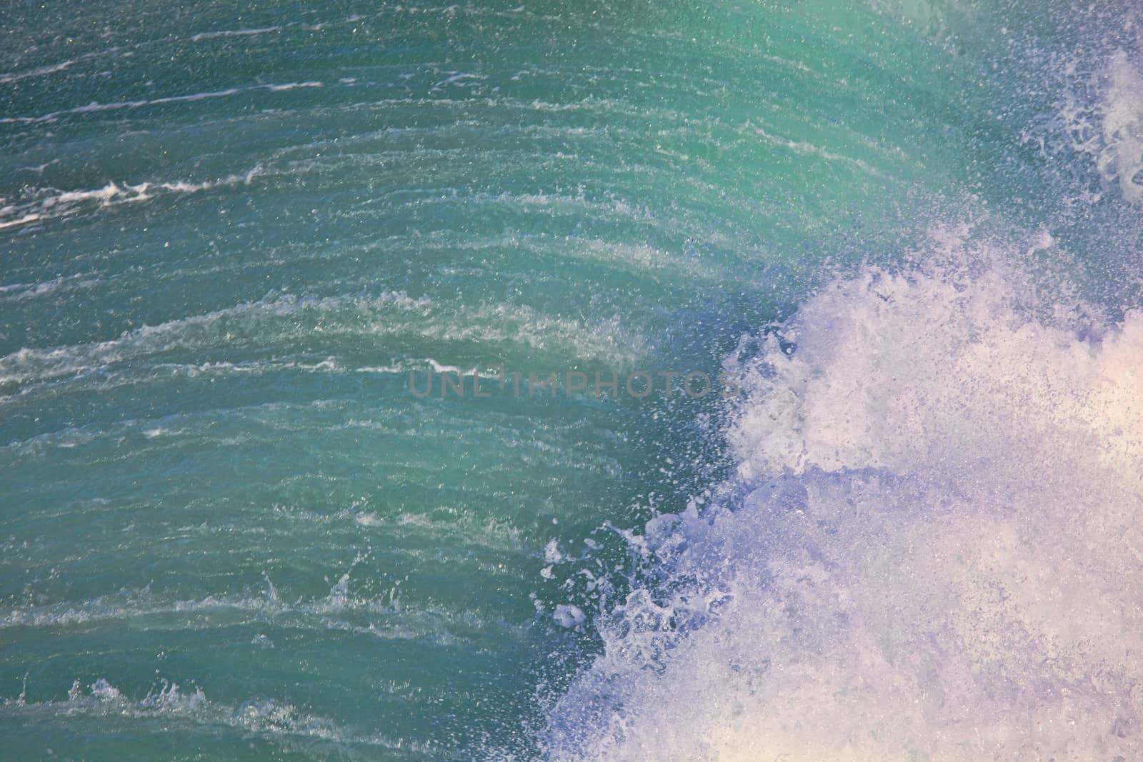 Sea surf great wave break on coastline