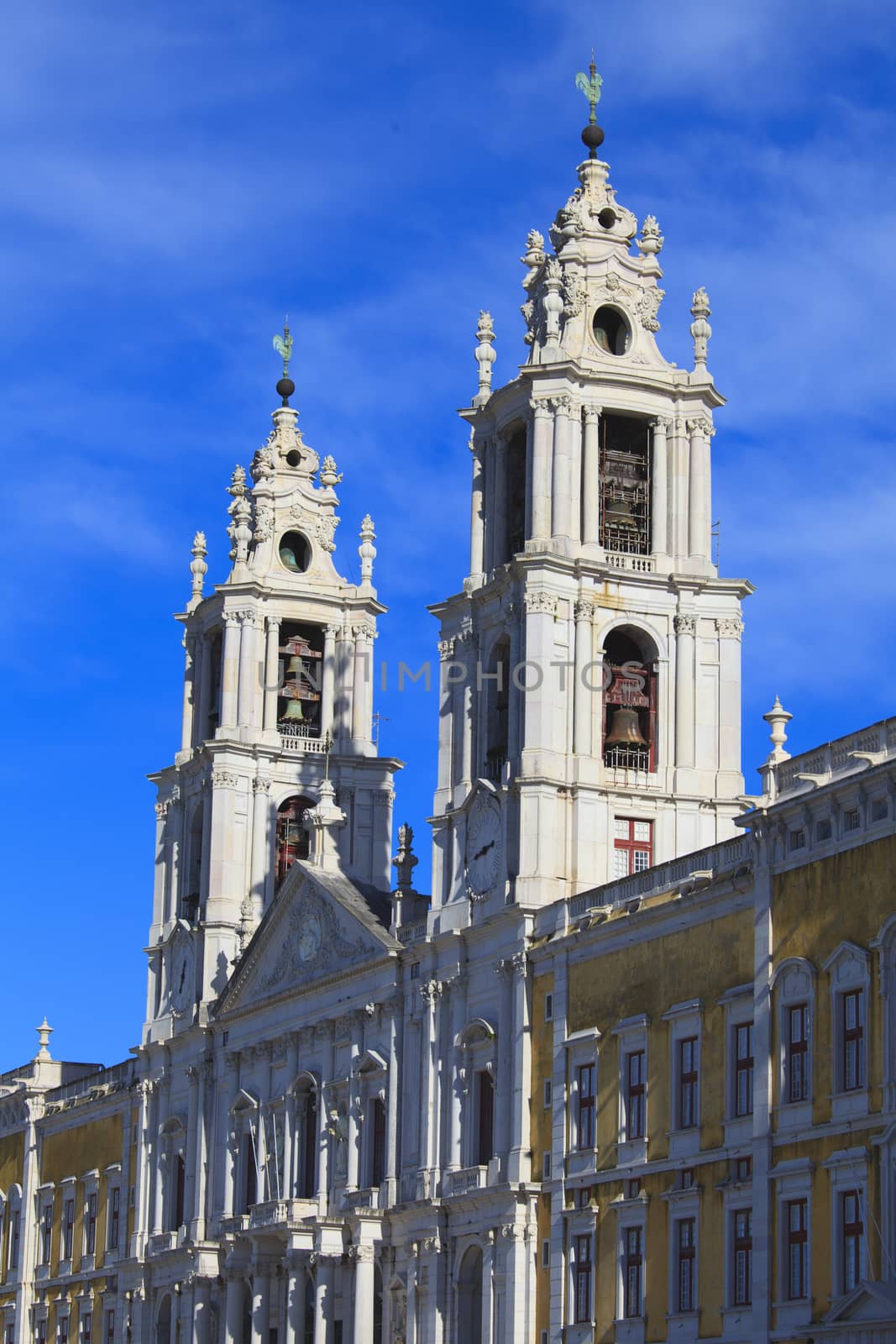 Mafra National palace  , cathedral and convent, in Portugal