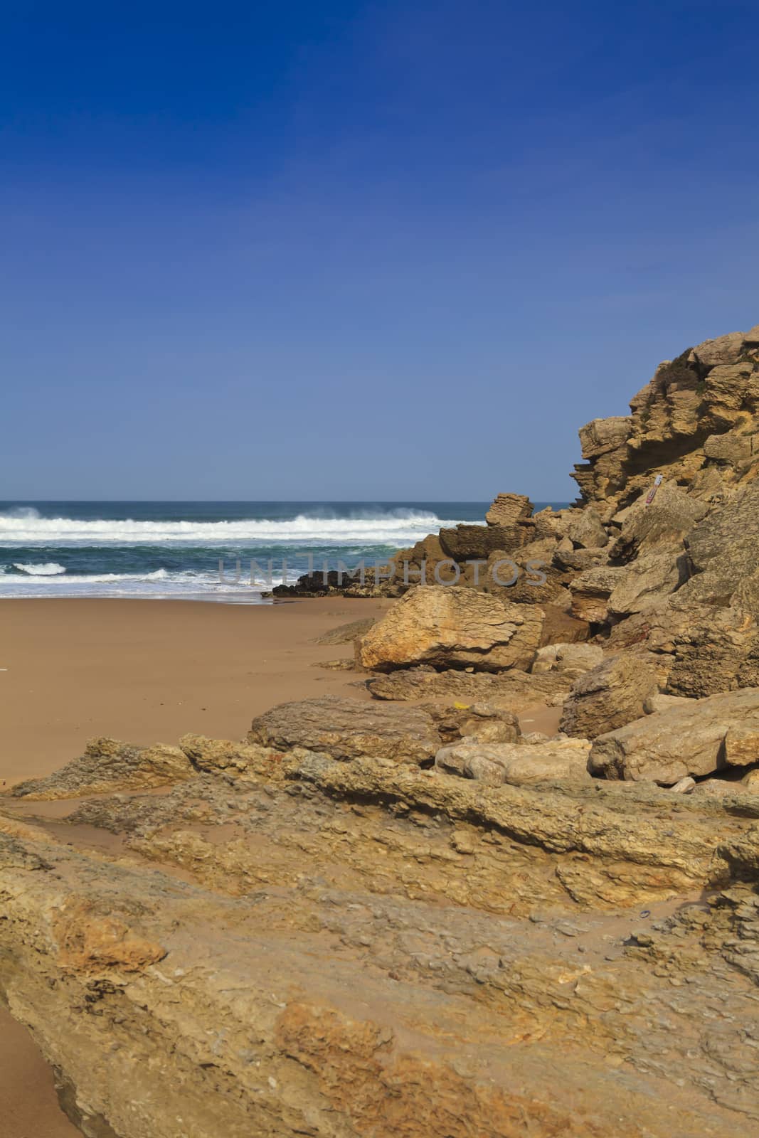 The rocky coast seen in Portugal Sintra