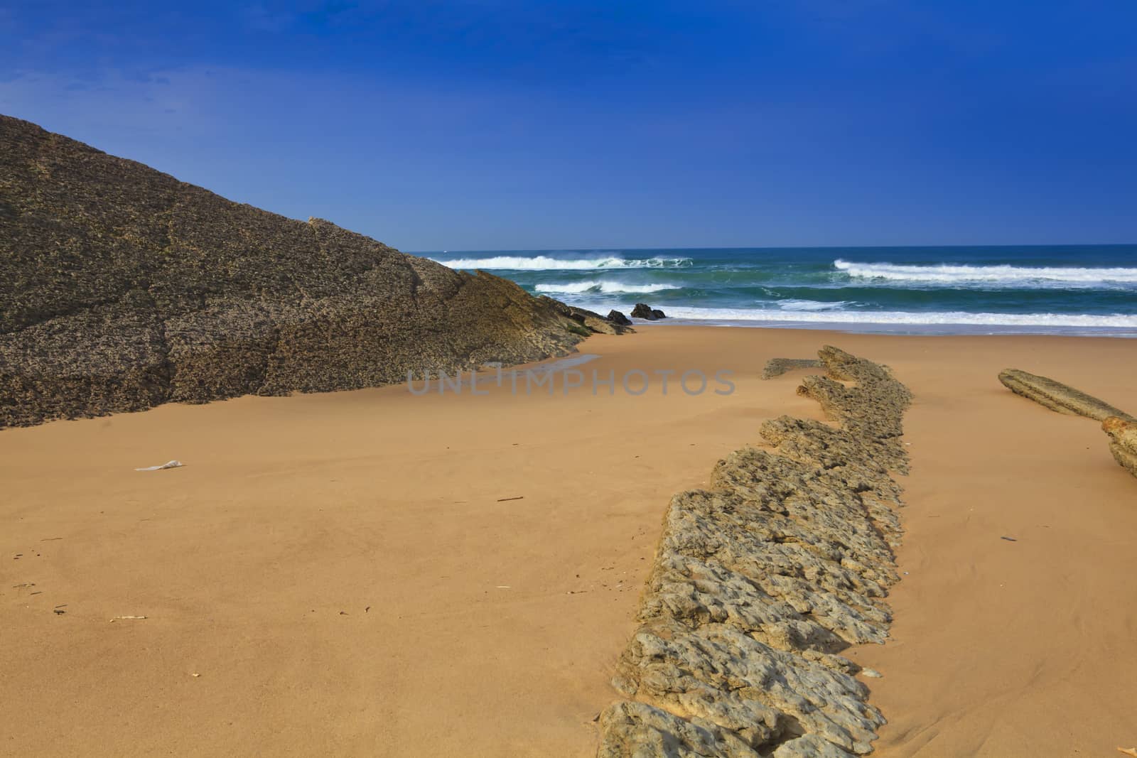 The rocky coast seen in Portugal Sintra