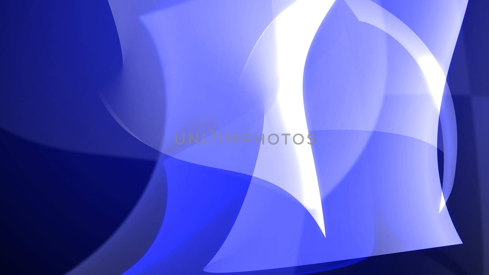 3d illustration of Art Abstract Blue shapes backdrop