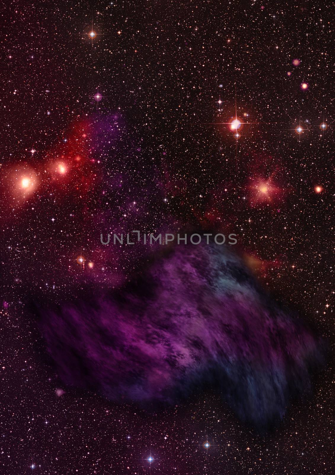 Star field in space and a nebulae by richter1910