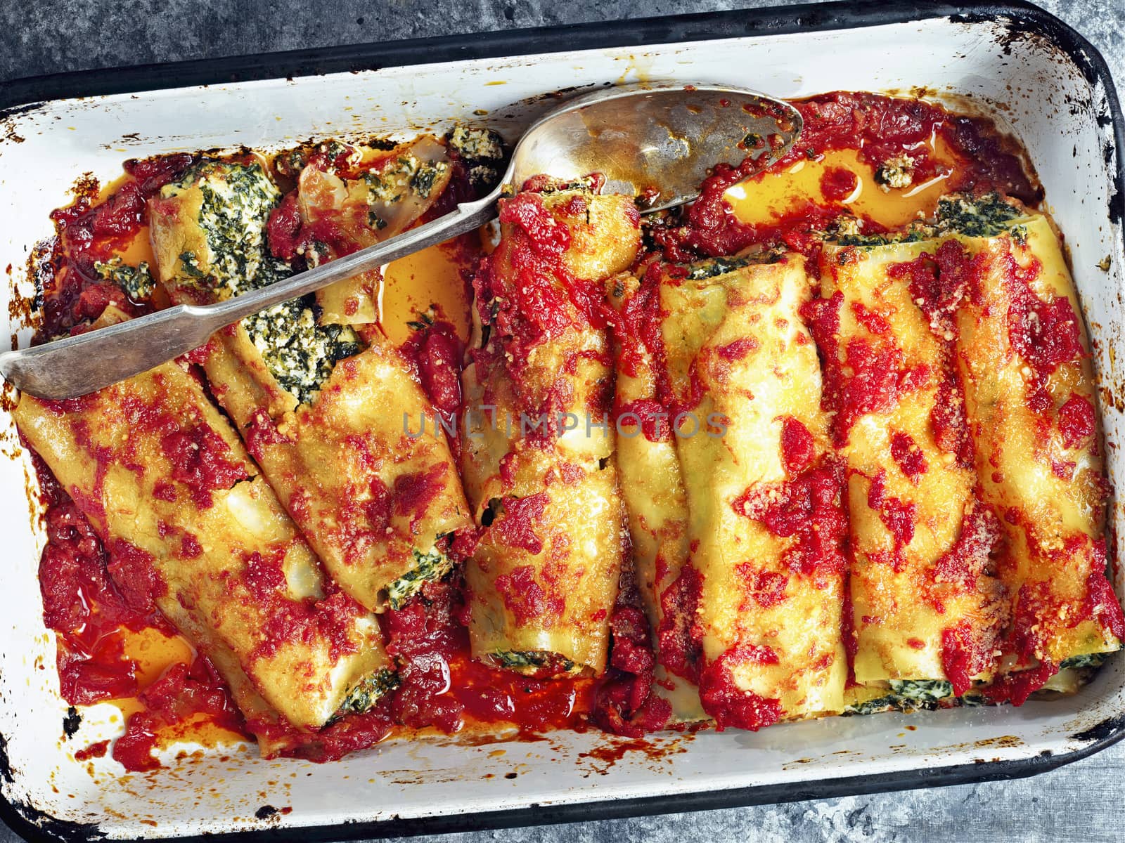 rustic italian spinach ricotta cannelloni pasta by zkruger