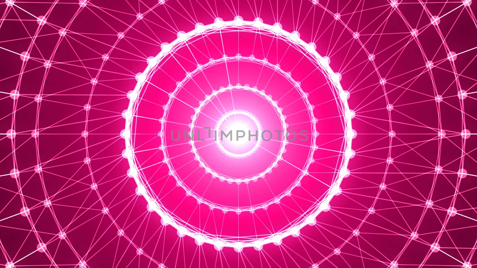Abstract circle connection. 3d rendering by nolimit046