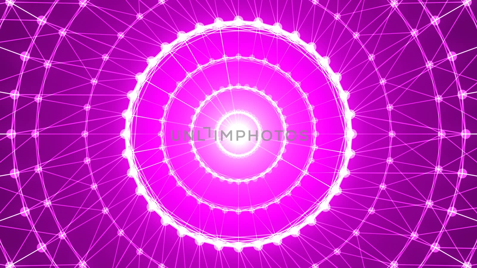 Abstract circle connection. 3d rendering by nolimit046