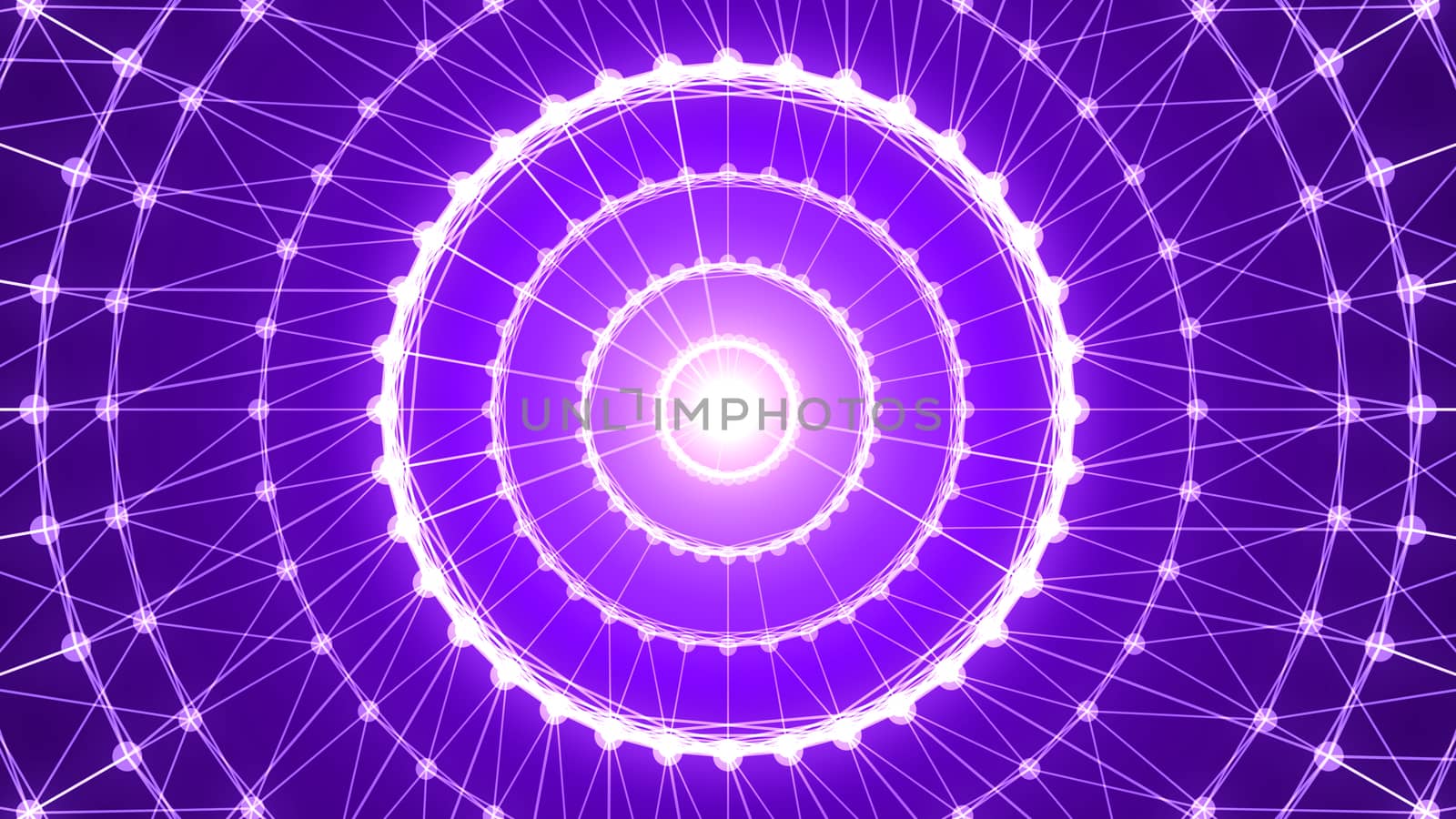 Abstract circle connection. 3d rendering by nolimit046