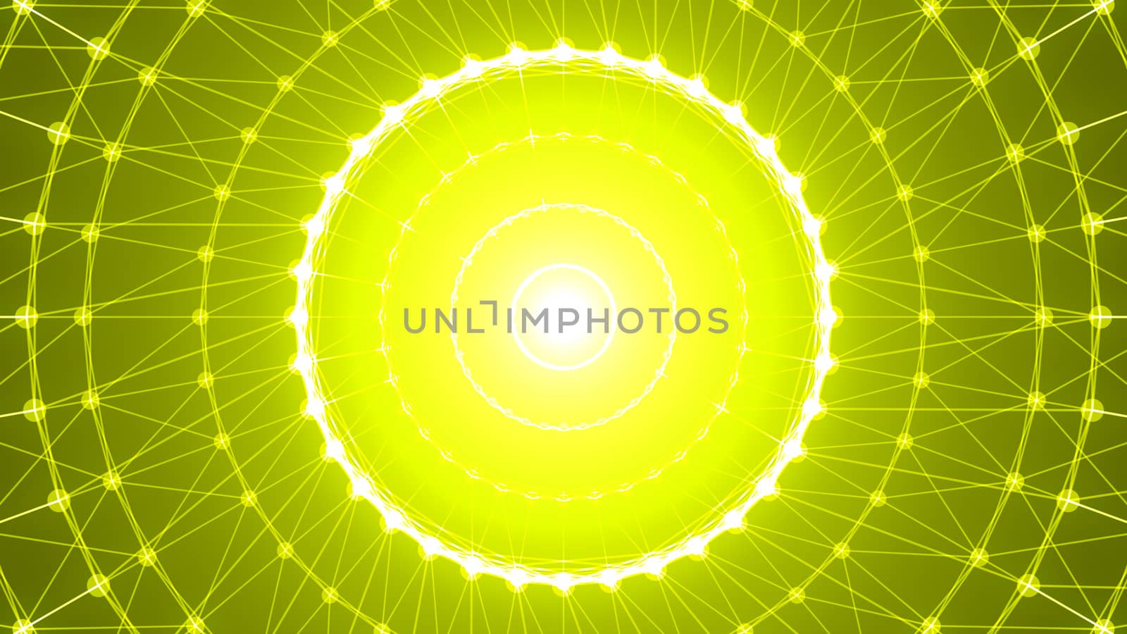 Abstract circle connection. 3d rendering by nolimit046