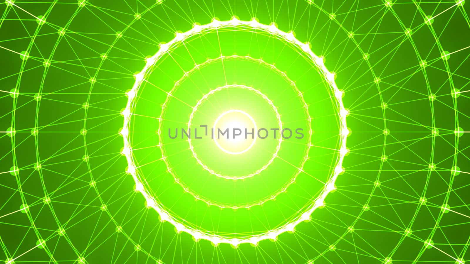 Abstract circle connection. 3d rendering by nolimit046