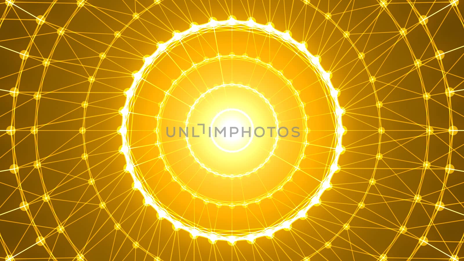 Abstract circle connection. 3d rendering by nolimit046