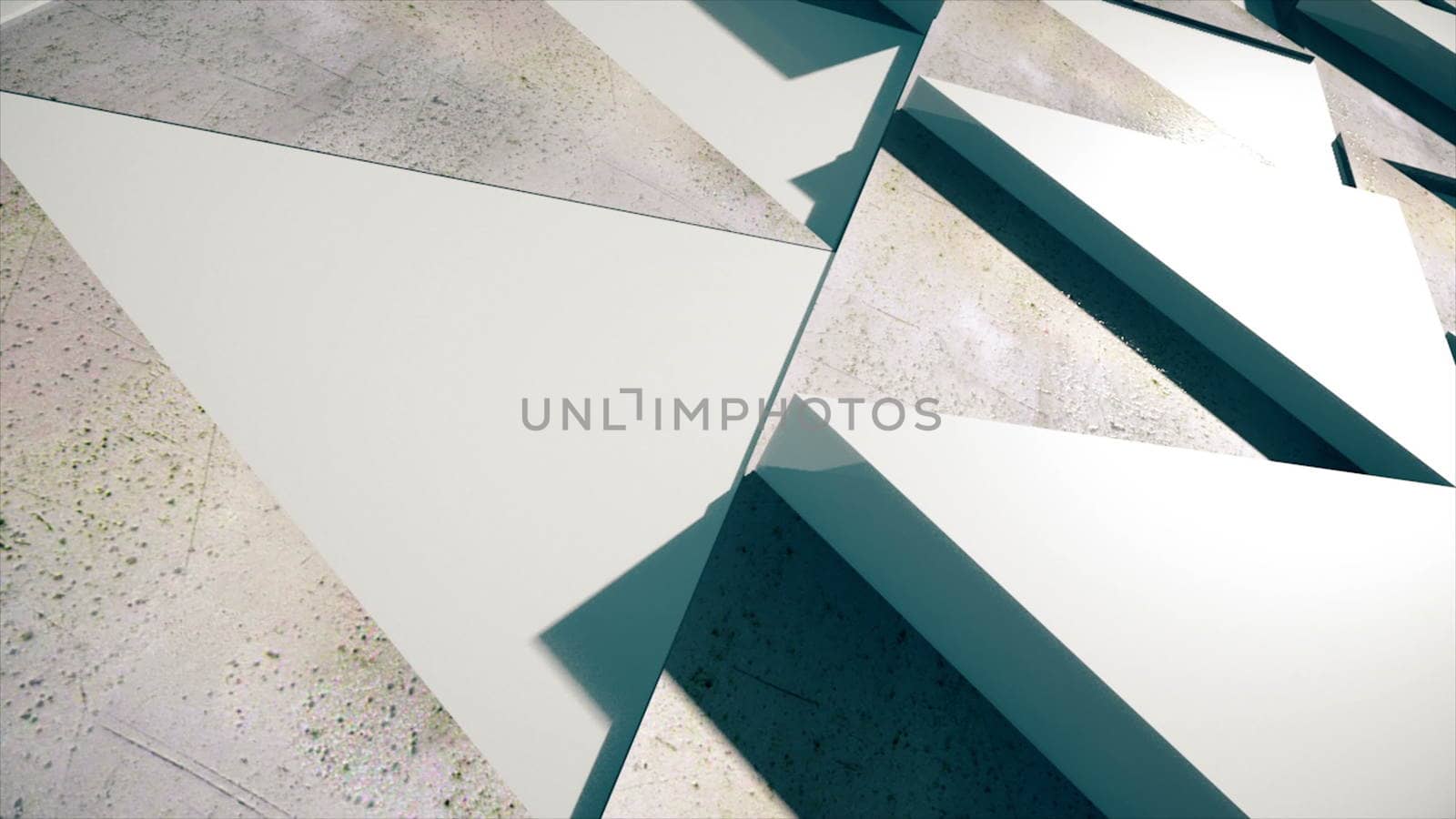 Corporate background consisting of realistic triangles. Seamless loop