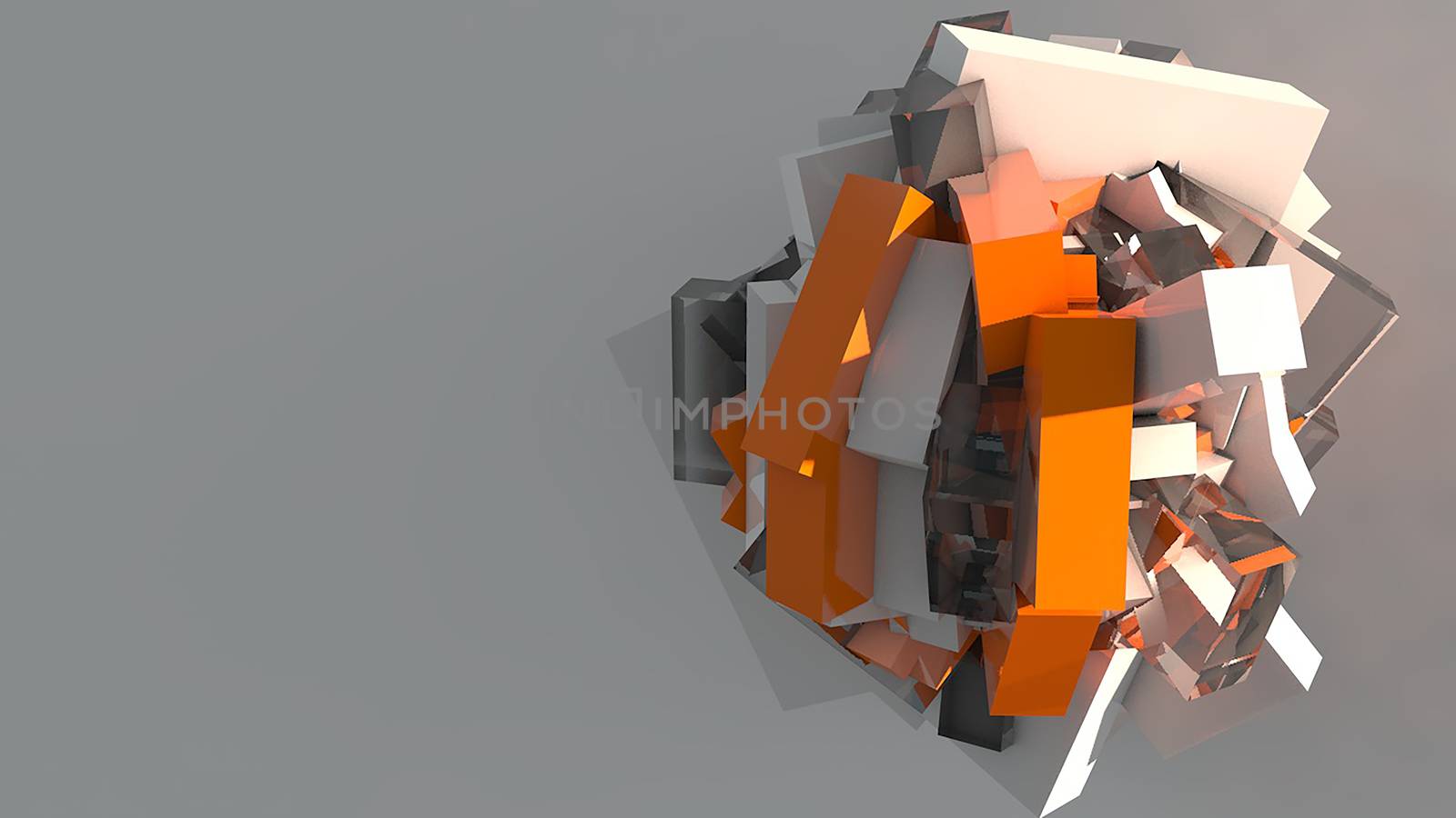 abstract background with geometric shapes. 3d rendering