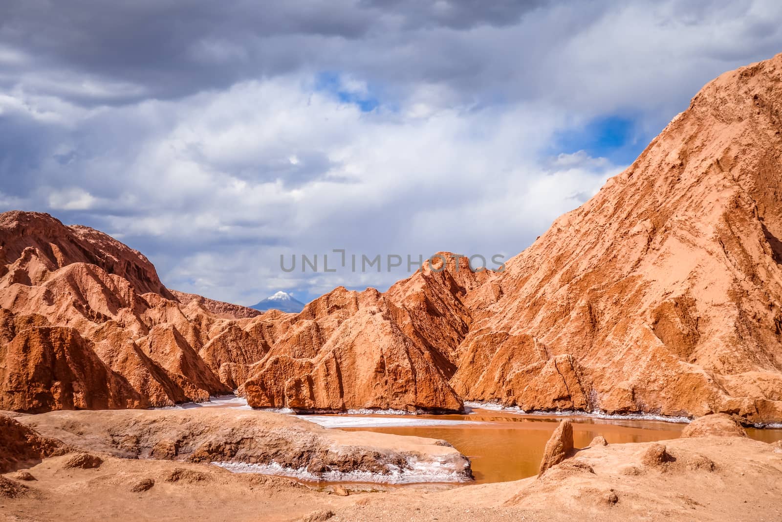 Valle de la muerte landscape in San Pedro de Atacama, Chile