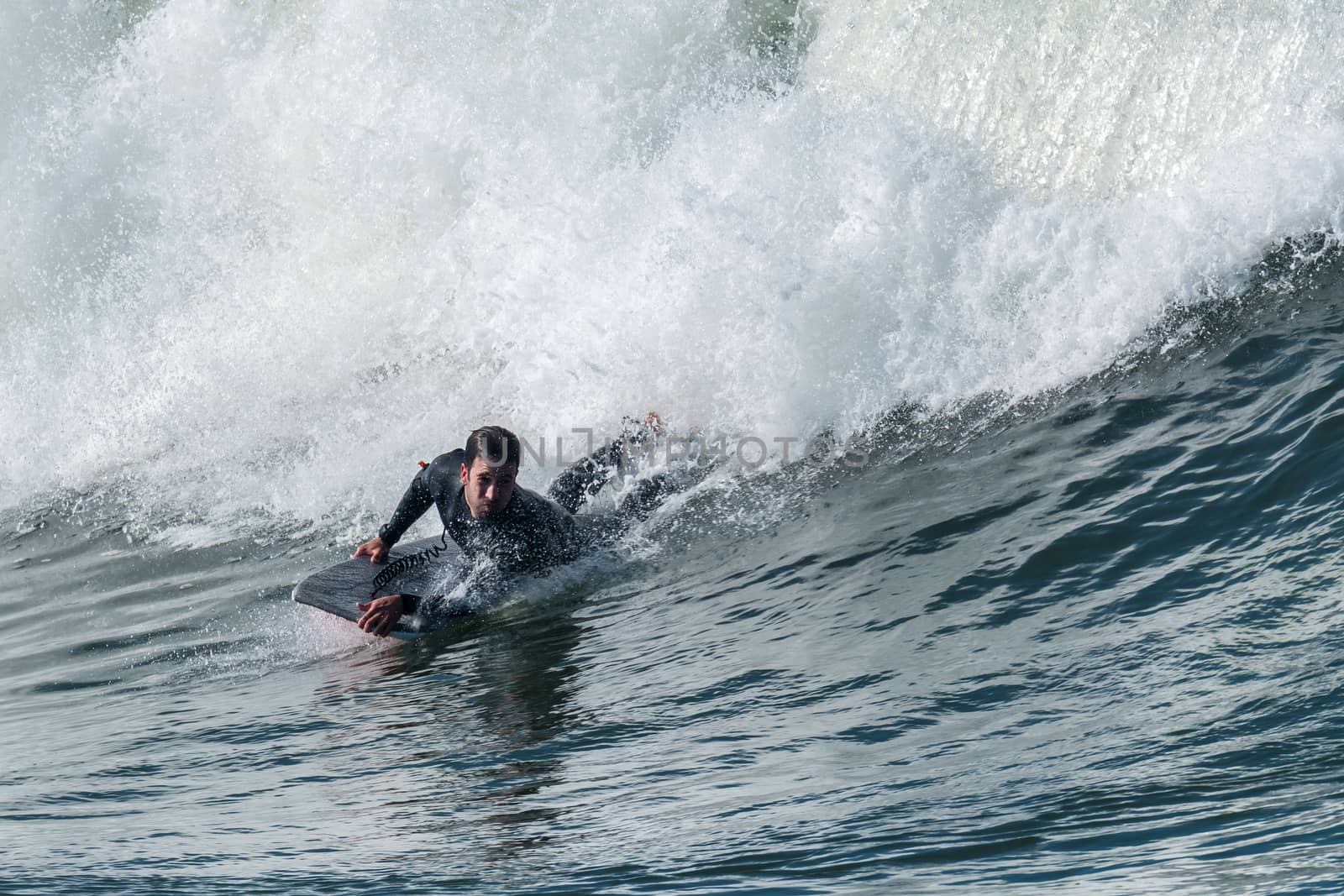 Bodyboarder in action by homydesign