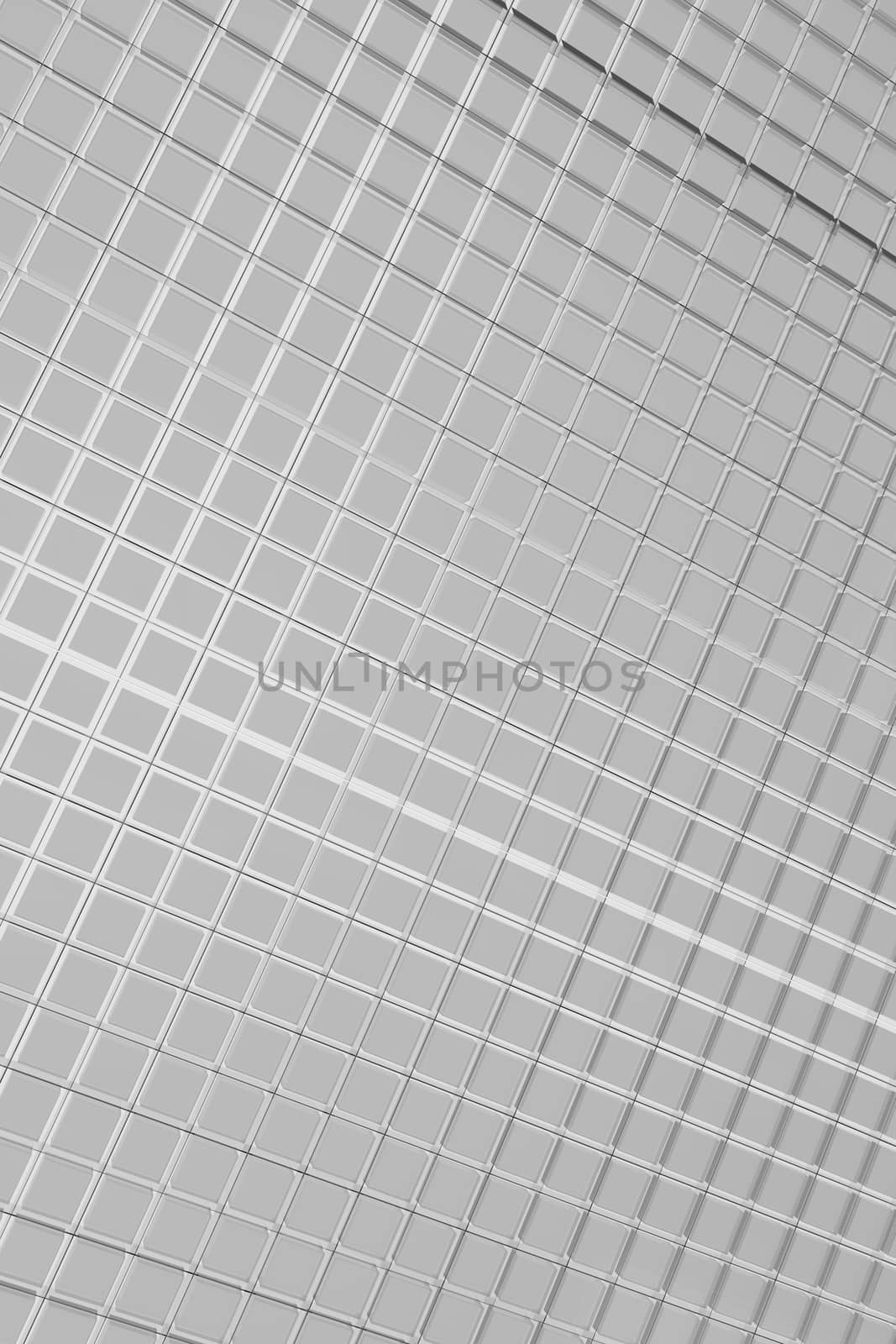 Silver Cubes Background - Silver Cubes Pattern. Vertical 3D Rendered Background.