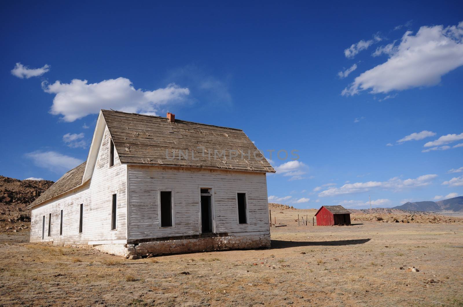 Old House near Eleven Miles State Park and Hartsel, Colorado USA