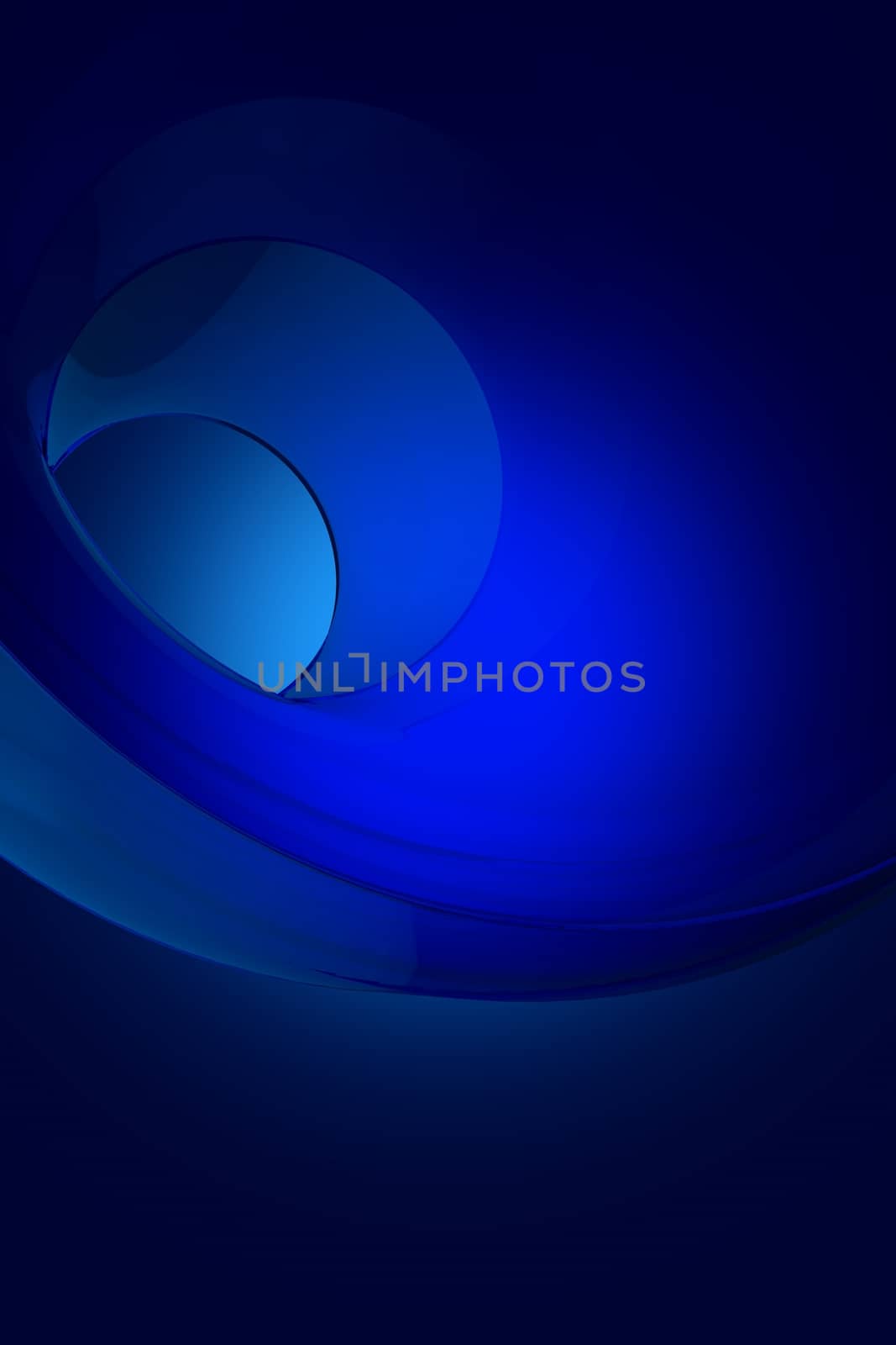 Corporate Deep Blue Background. Glassy Abstract Corporate Background. Vertical 3D Render Illustration.
