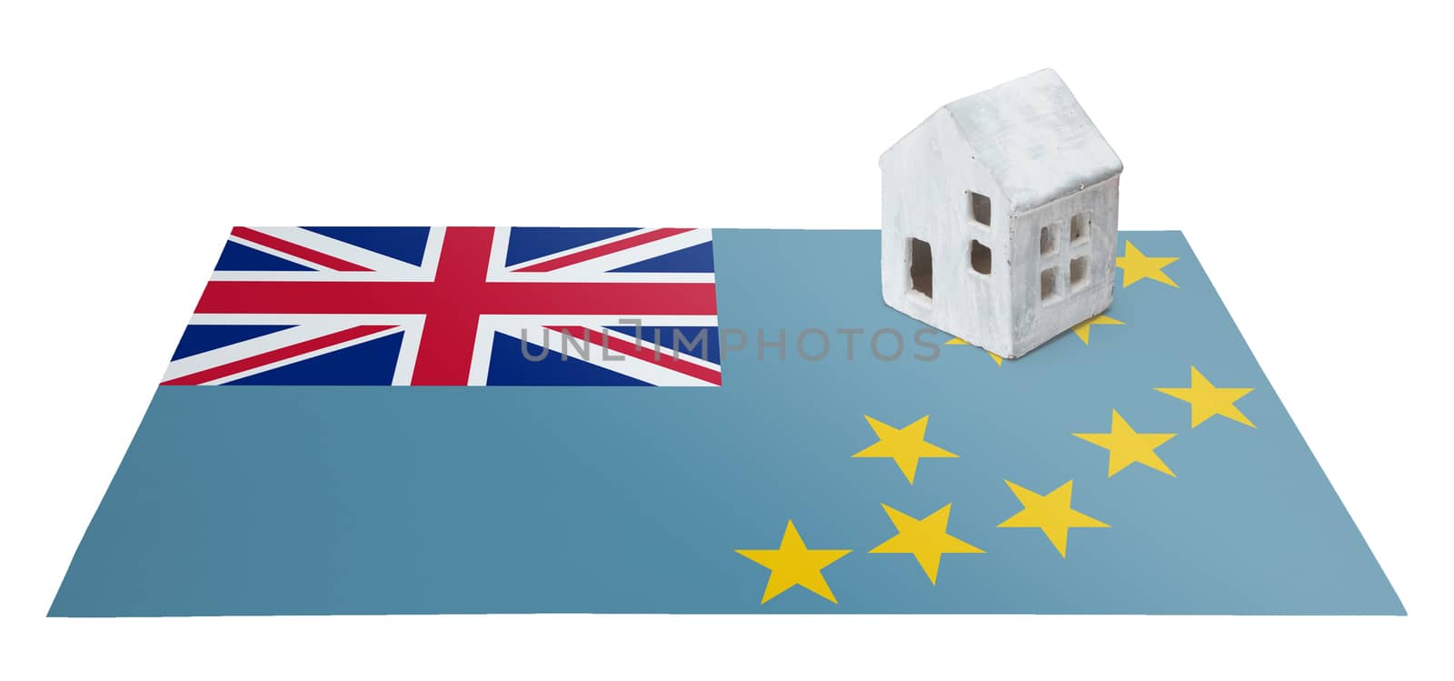 Small house on a flag - Living or migrating to Tuvalu