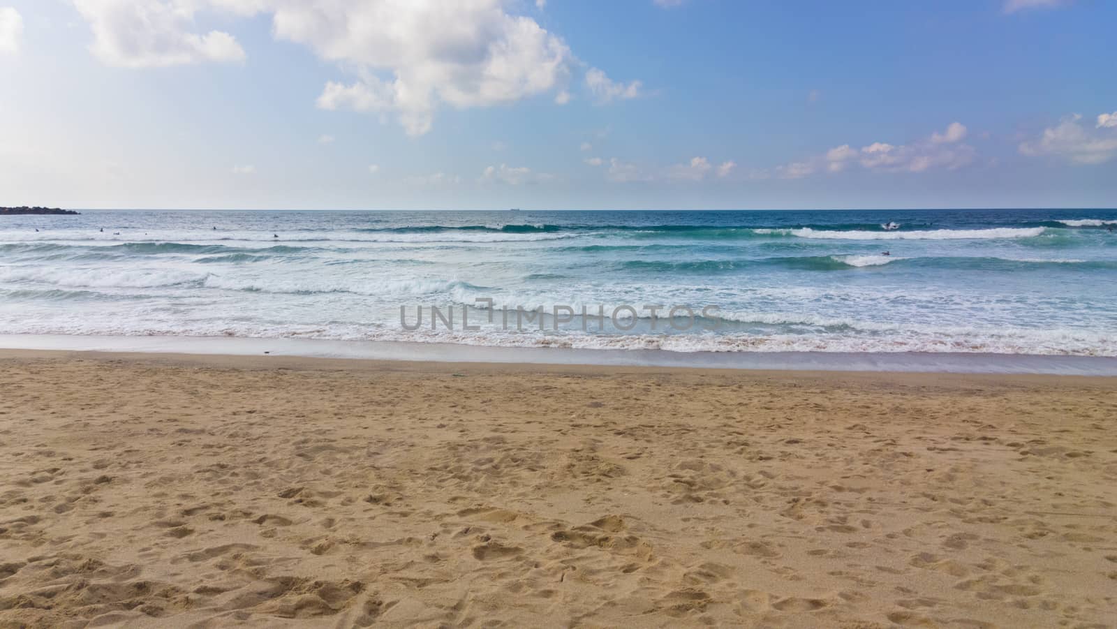 Sand and sea. Summer beach