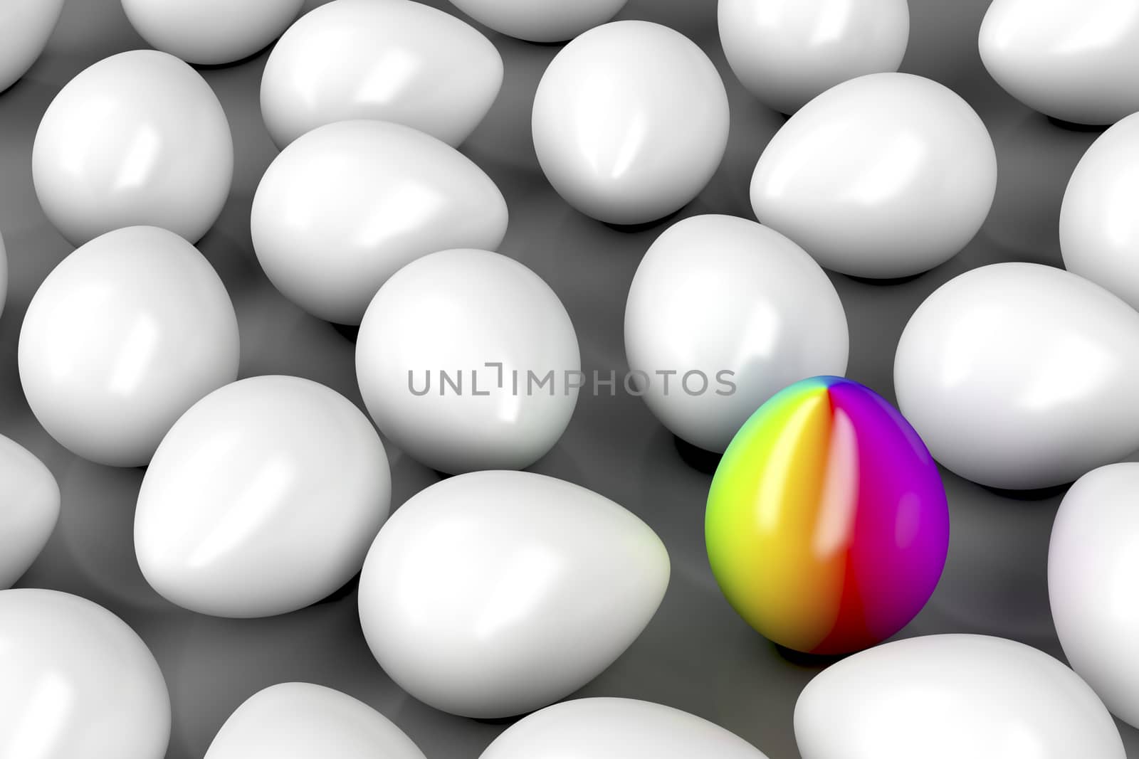 Unique colorful egg by magraphics