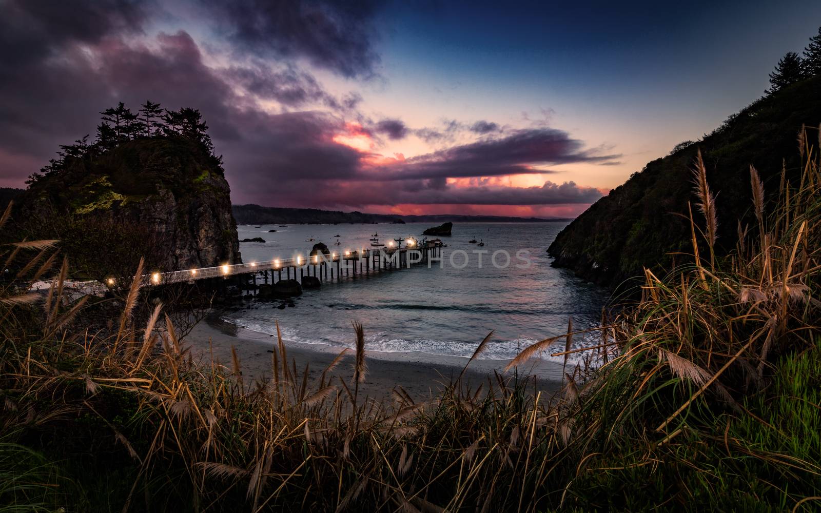 Trinidad California Pier and Pacific Ocean by backyard_photography