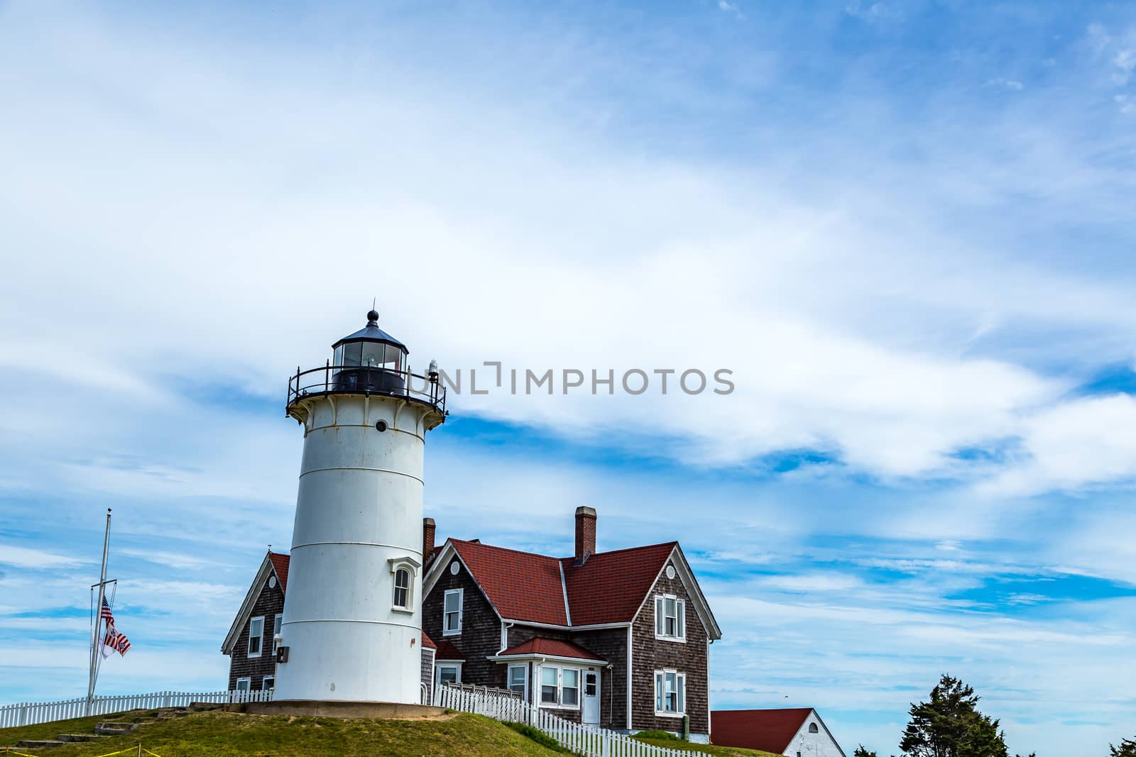 Nobska Light, or Nobsque Light, also known as Nobska Point Light is a lighthouse located at the division between Buzzards Bay and Vineyard Sound in Woods Hole, Massachusetts on the southwestern tip of Cape Cod, Massachusetts.