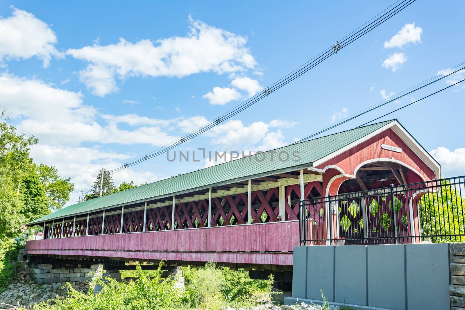 The West Swanzey Covered Bridge (also known as the Thompson Bridge) is a historic wooden covered bridge carrying Main Street over the Ashuelot River in West Swanzey, New Hampshire.